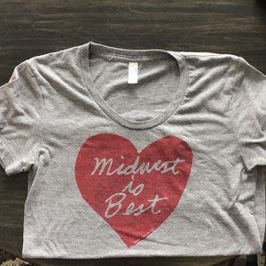 Women’s Midwest is Best Tee - Size Large